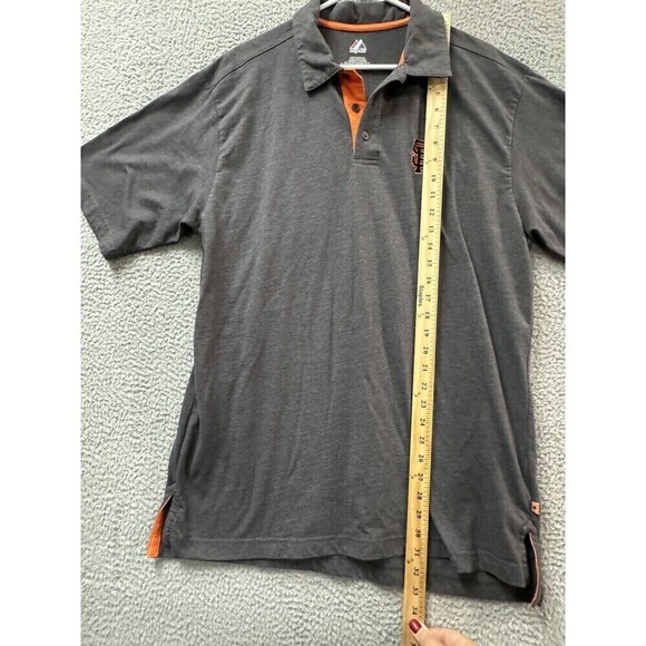 MLB San Francisco Giants Polo Shirt XL Gray Short Sleeve Logo - Picture 4 of 9